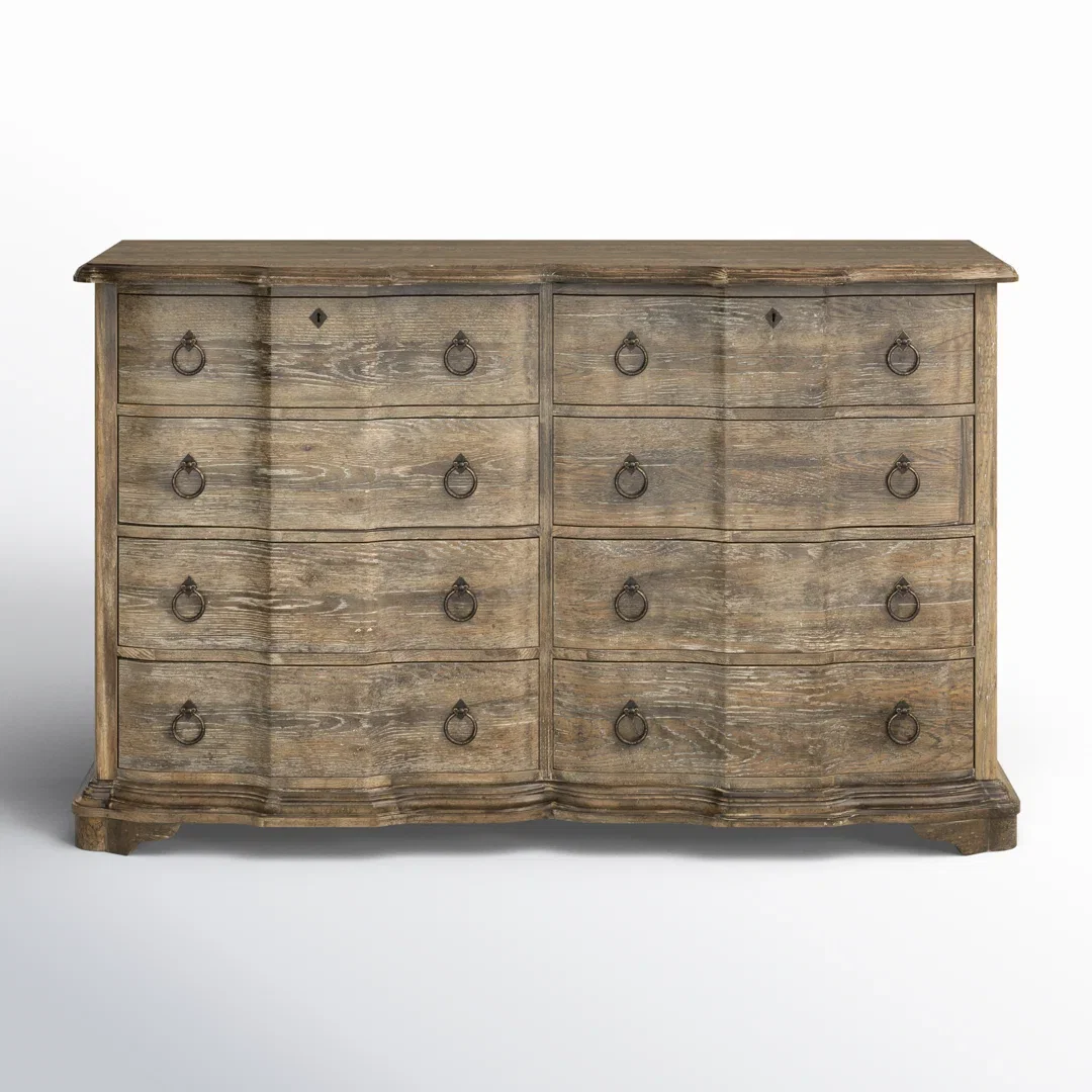 Boheme 8 - Drawer Dresser, by Hooker Furniture, 68.75" width x 42.25" height x 20" depth View 2
