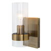 Cardiff Antique Brass 1 Light Cylinder Sconce thumbnail 2