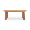 Delta Oval Outdoor Dining Table Natural, Outdoor Table by Moe's Home, 7' width x 2'6" height x 3'3.5" depth thumbnail 1