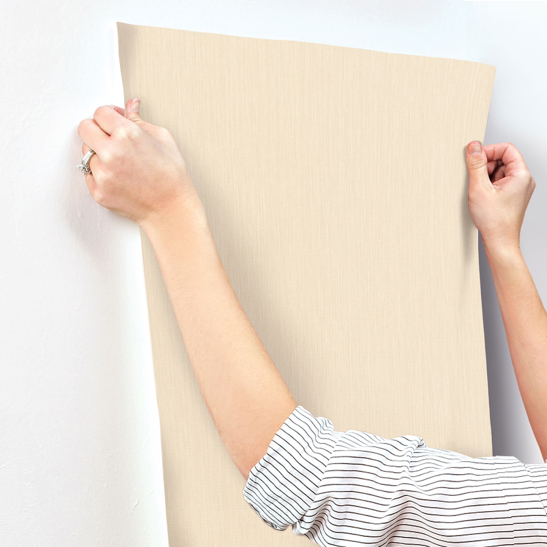 Nuvola Weave Ivory Wallpaper large image 