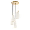 Vanier 5 Light Cluster Pendant, by Uttermost, 9.62" height x 14" diameter thumbnail 7