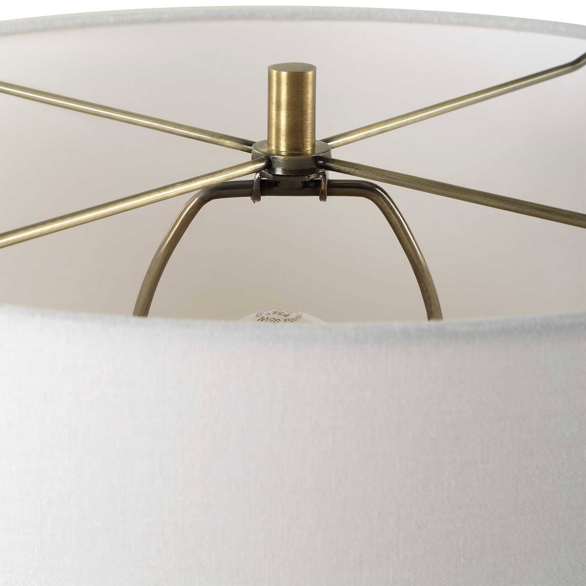 Forage Dark Scalloped Table Lamp, by Uttermost, 1'3" width x 2'7.5" height x 1'3" depth View 7