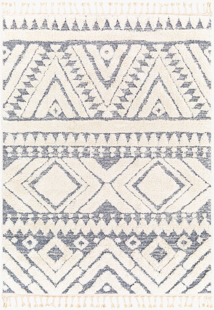 Loopy Machine Woven Rug, by Surya, 1'3.75" length x 1'3.75" width