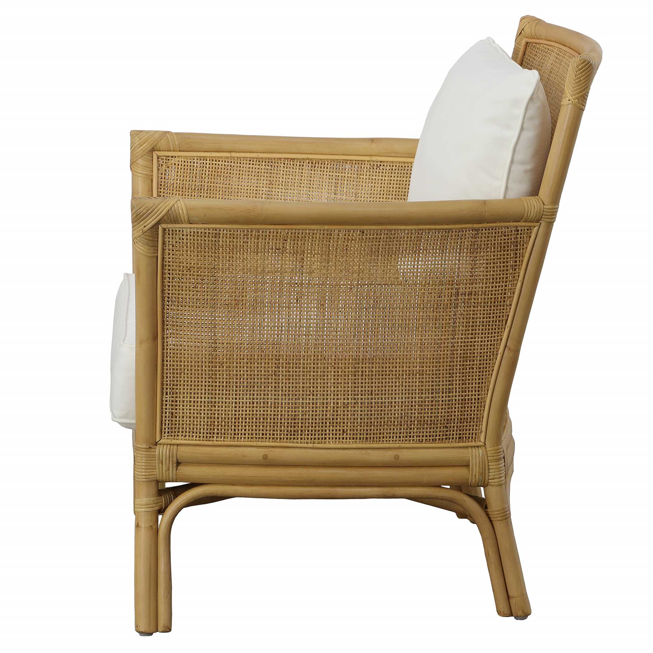 Pacific Rattan Armchair, Furniture by Uttermost, 29" width x 33" height x 28" depth View 5