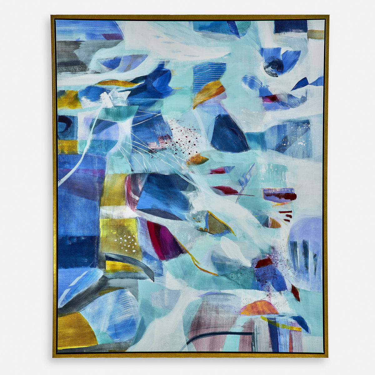 The Story Of Water Abstract Art, by Uttermost, 3'7.5" width x 4'6.5" height x 2" depth View 1