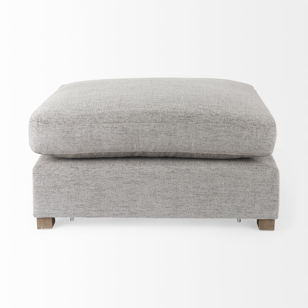 Valence  Medium Gray 2/3 Ottoman Sectional Piece, Sectional Sofa by Mercana, 38.58" length x 25.98" width x 17.72" height View 5