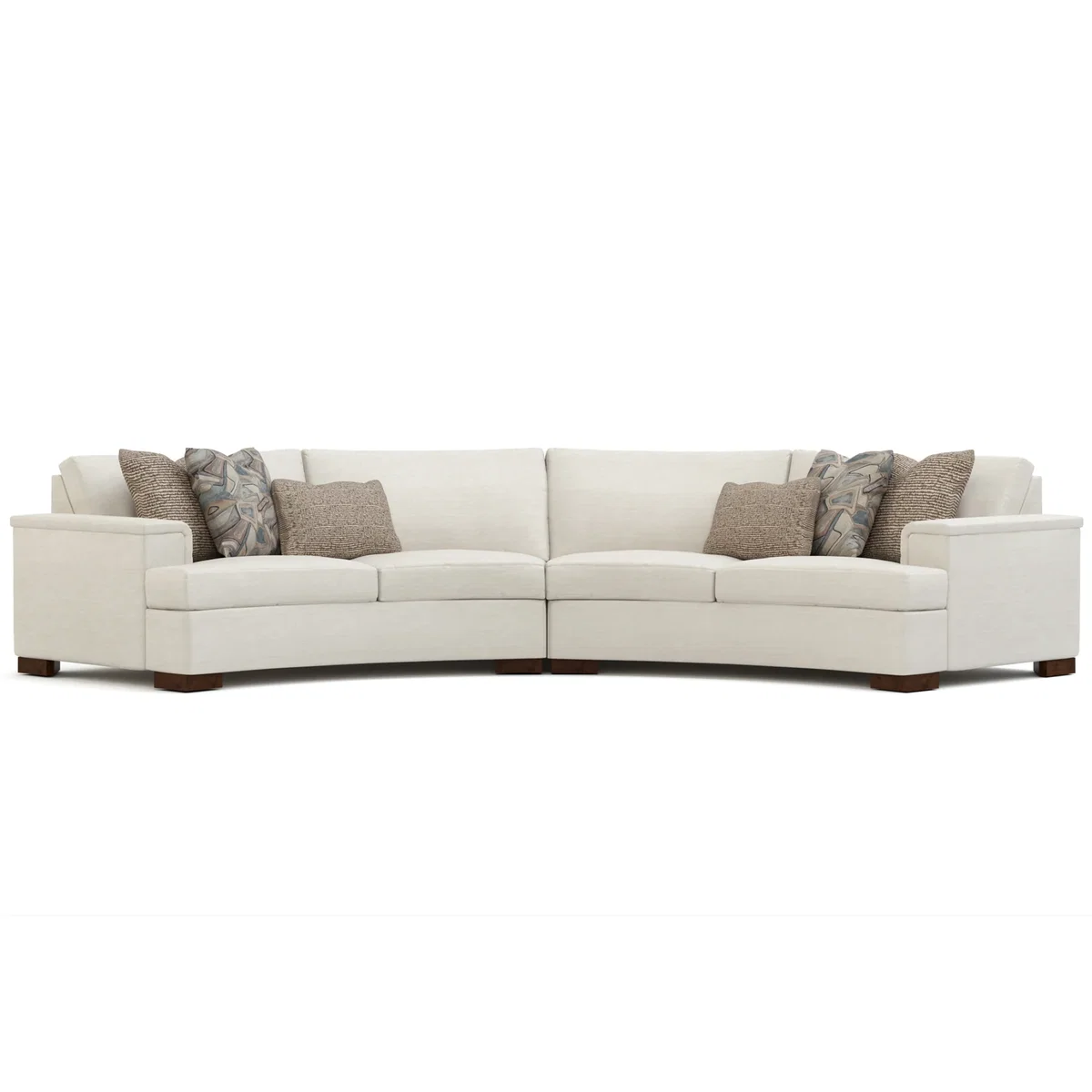 Hayward LF Curved Sofa, Sectional Sofa by Stickley, 92" width x 35" height x 47.5" depth View 1