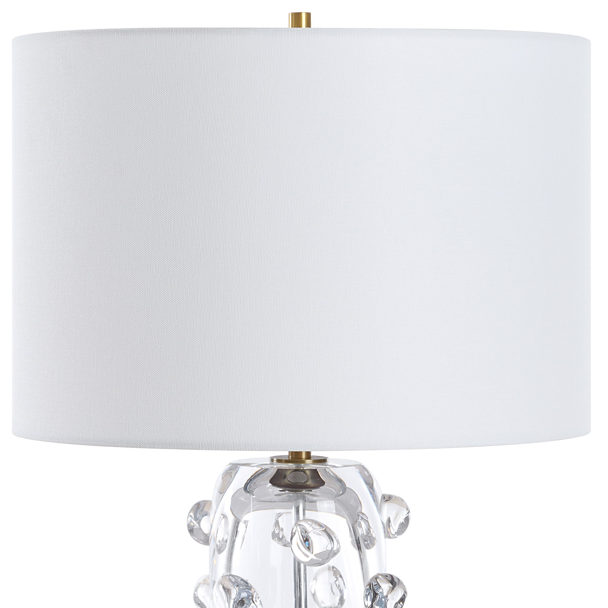 Aura Clear Glass Table Lamp large image 