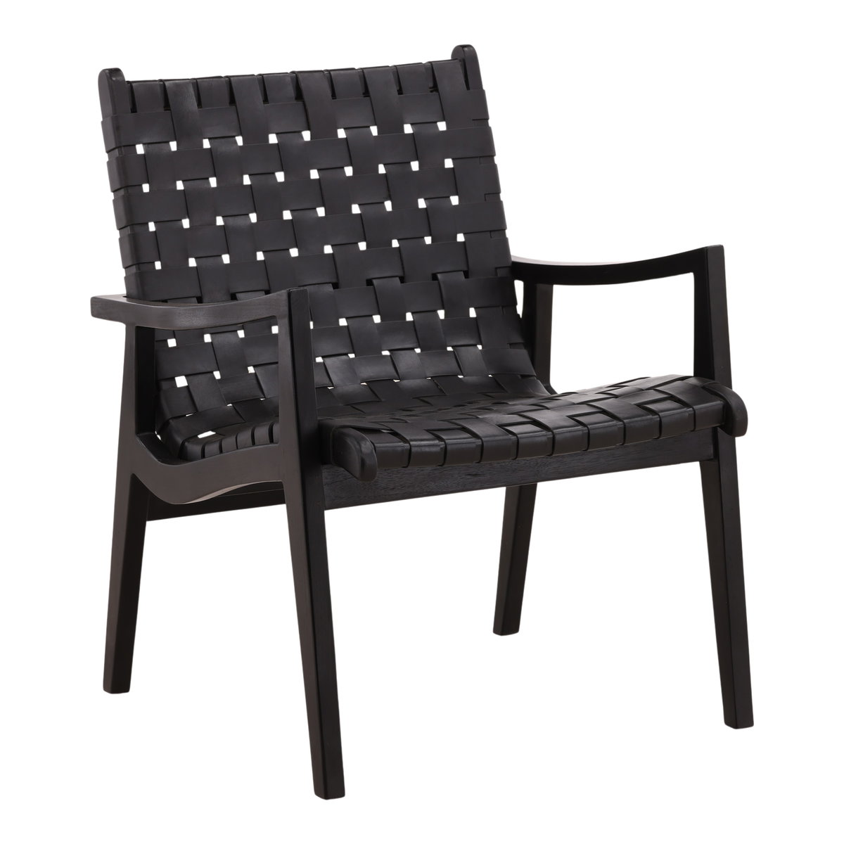 Luisa Occasional Chair Black, Accent Chair by Dovetail, 26.26" width x 33.5" height x 27.4" depth View 1