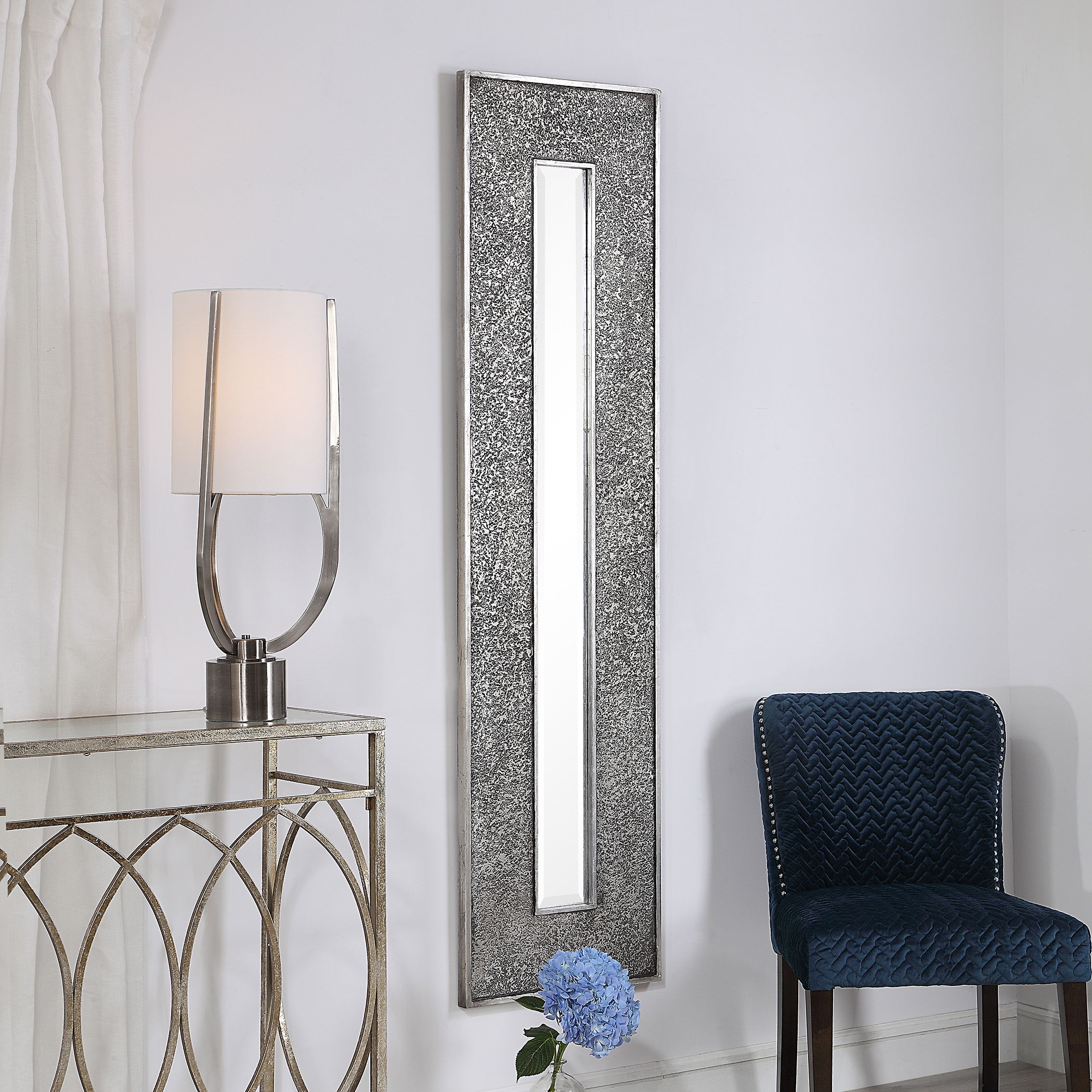 Bannon Tall Metallic Mirror large image 