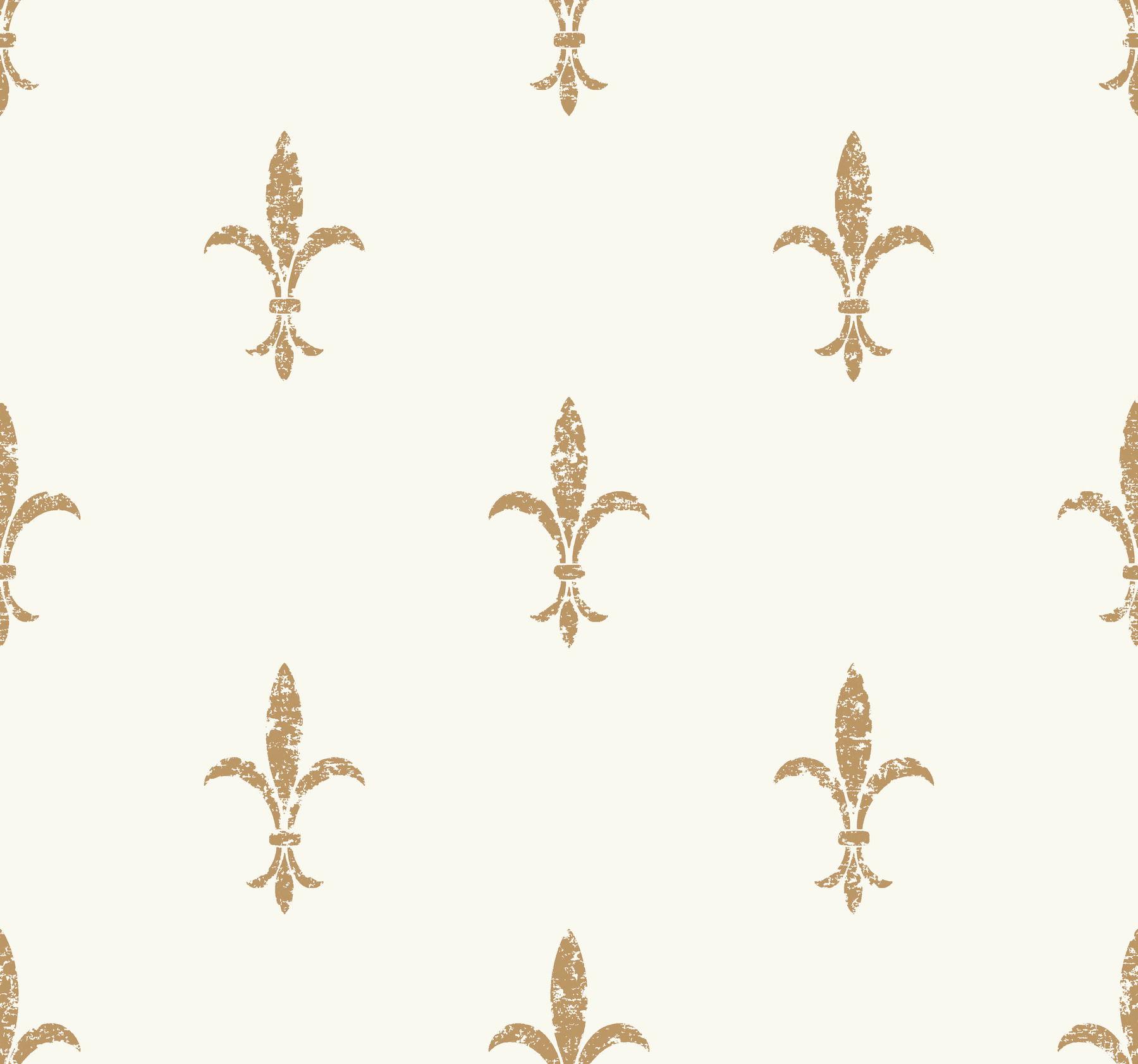 Fleur De Lis White & Gold Wallpaper, by York Wall, 27' length x 2'3" width x 0.02" depth View 1