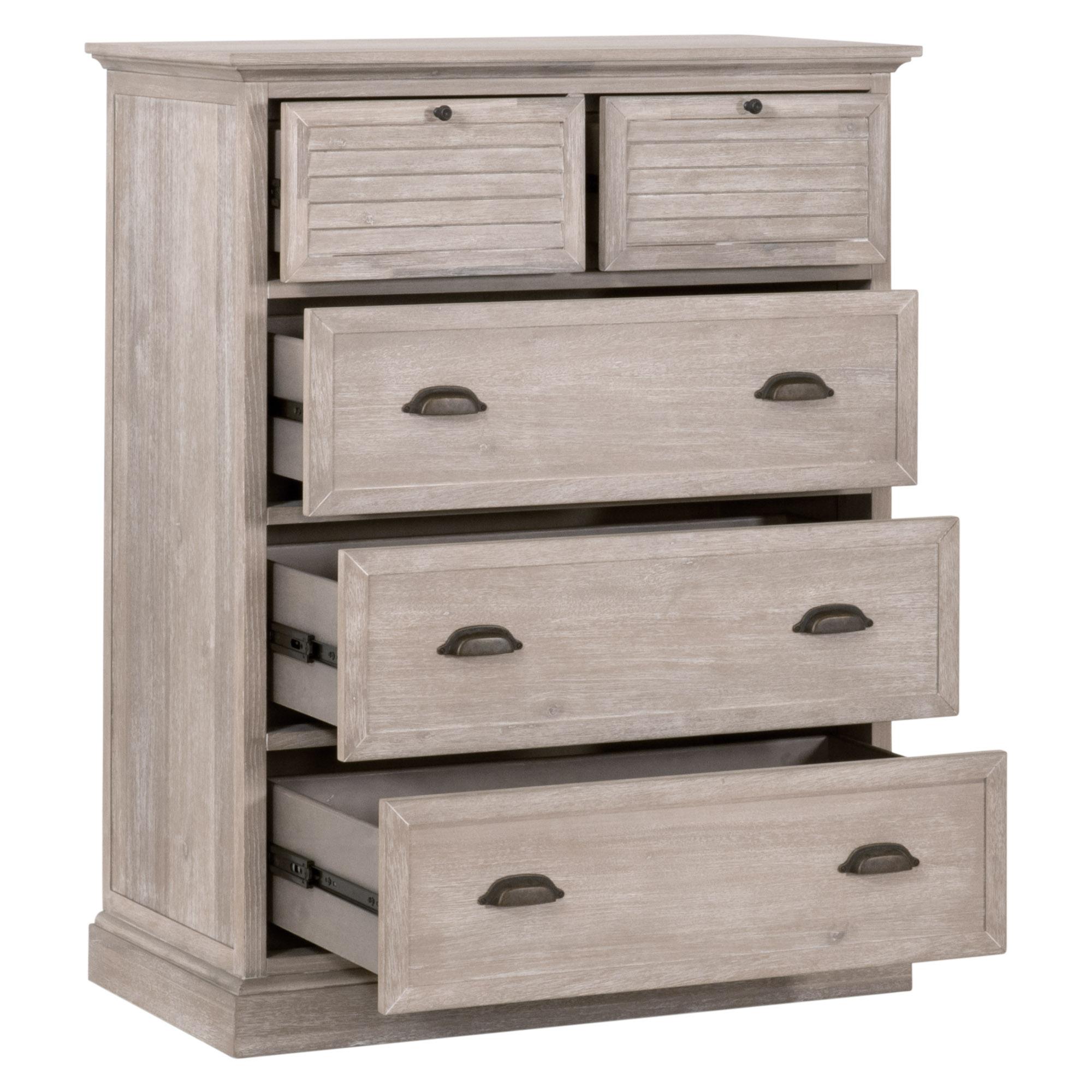 Eden 5-Drawer High Chest, Dresser by Essentials for Living, 37.75" width x 48.5" height x 20" depth View 4