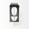Reinhold IV Black Marble Top Iron Console Table thumbnail 3