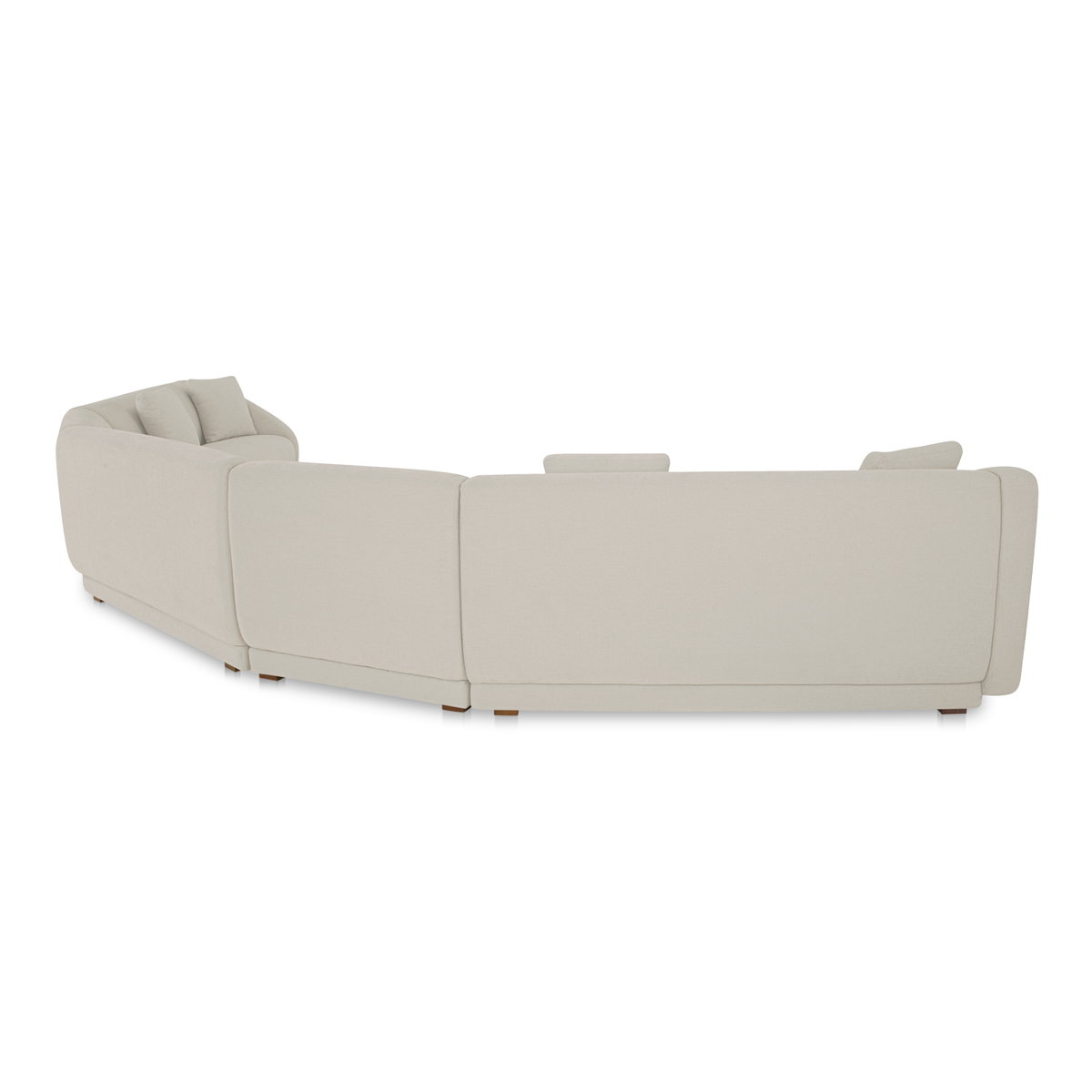 Fraser 5 Piece Modular Sectional Off White, Sectional Sofa by Moe's Home, 224" width x 31.5" height x 34.29" depth View 2