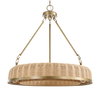 Ladakh 9 Light Round Wicker Pendant, Ceiling Light by Uttermost, 28" width x 27" height x 28" diameter thumbnail 3