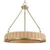 Ladakh 9 Light Round Wicker Pendant, by Uttermost, 28" width x 27" height x 28" diameter thumbnail 3