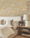 Passion Flower Toile Harvest Wallpaper, by York Wall, 27' length x 2'3" width x 0.02" depth thumbnail 2