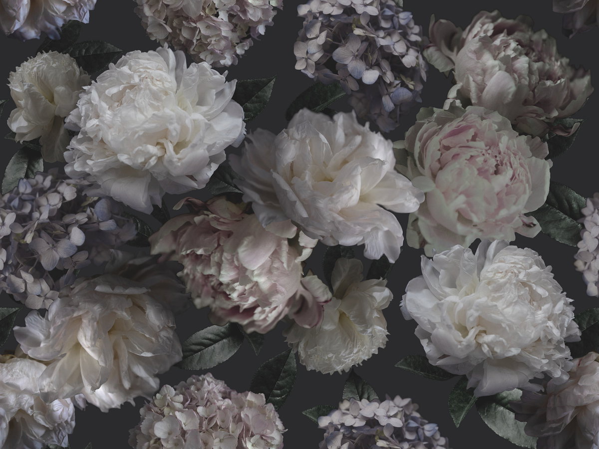 Moonlit Garden Peel & Stick Wall Mural, Wallpaper by York Wall, 12' length x 9' width x 0.02" depth