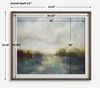 Blue Reverie Framed Abstract Lake Print thumbnail 2