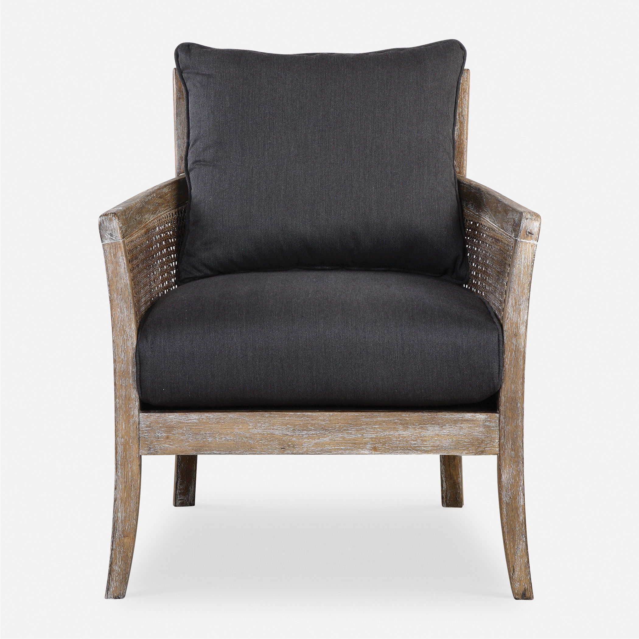 Encore Dark Gray Armchair, Furniture by Uttermost, 28.5" width x 33" height x 31" depth View 1