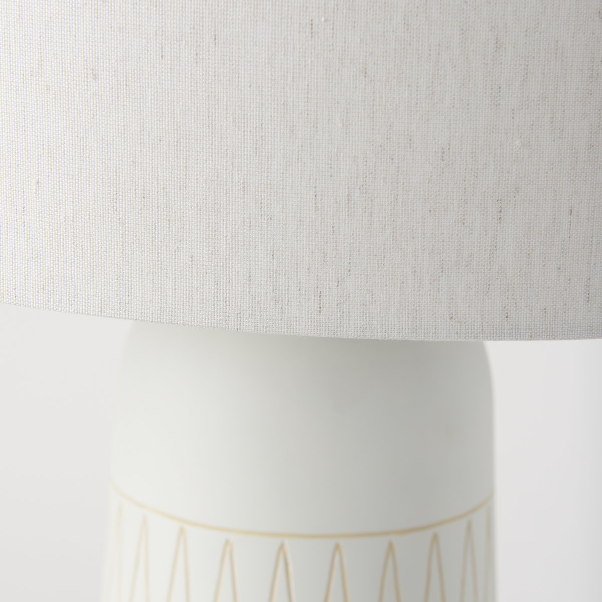 Javier 18.0L x 18.0W x 30.75H Light Base with Cream Shade Table Lamp, by Mercana, 18" length x 18" width x 30" height View 7