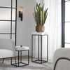 Gambia Marble Plant Stand, Furniture by Uttermost, 14" width x 36" height x 14" depth thumbnail 2