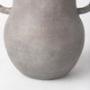 Armani 10.4H Brown-Gray Double Ear Ceramic Vase, by Mercana, 8.07" length x 6.3" width x 10.43" height thumbnail 12