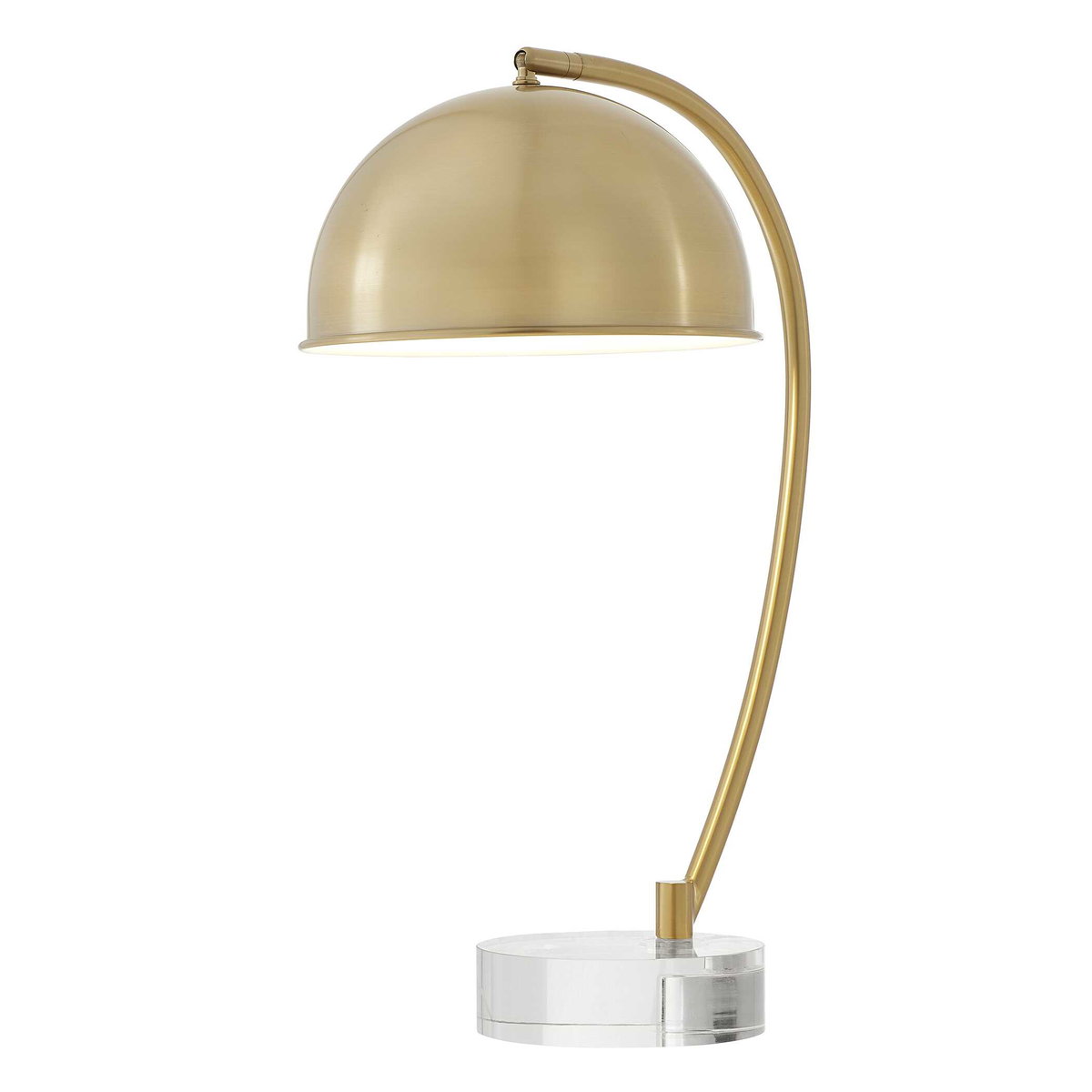 Romani Brass Desk Lamp, by Uttermost, 14.75" width x 22" height x 10" depth View 6
