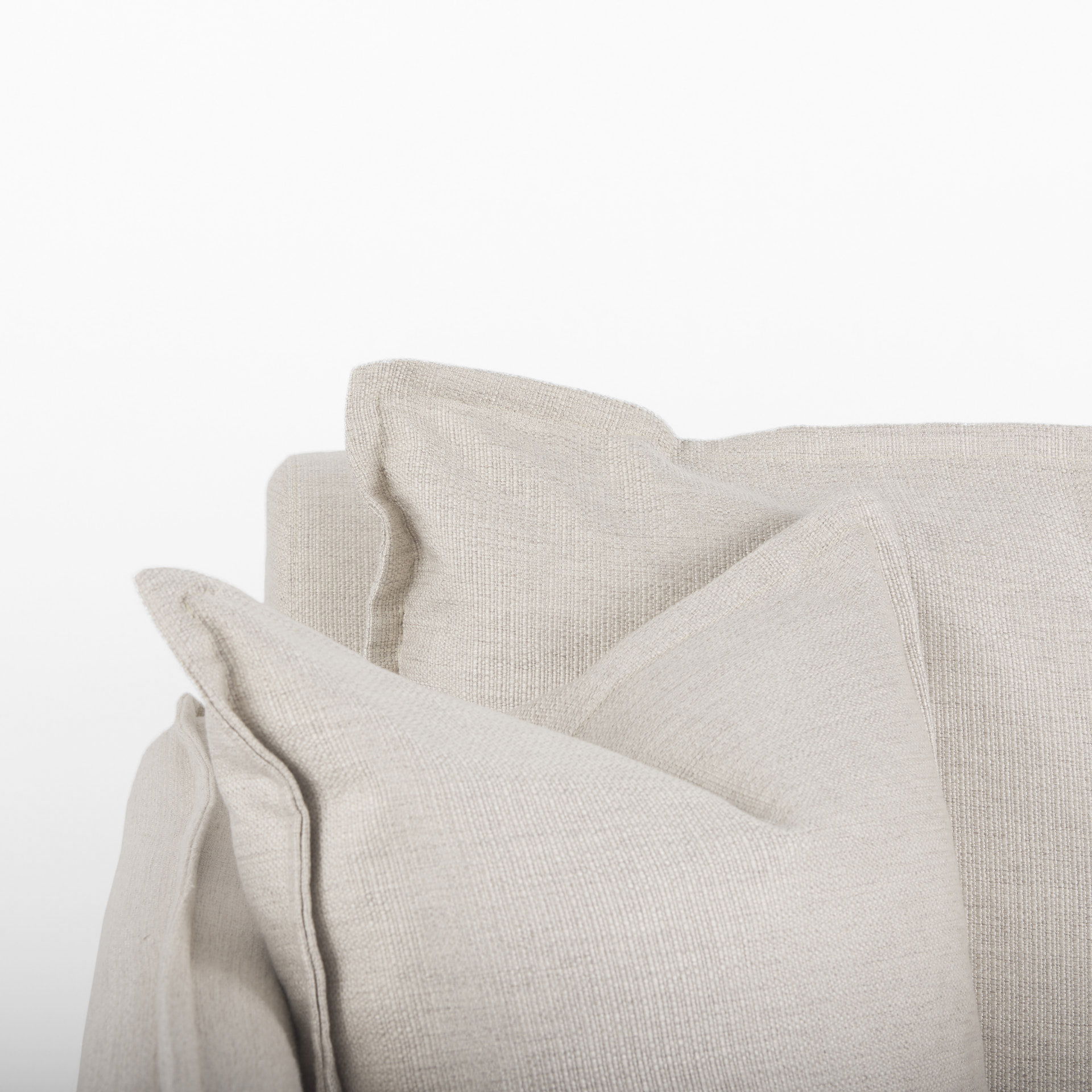 Roy II Beige Upholstered and Brown Wood Frame Arm Chair, Accent Chair by Mercana, 43.31" length x 41.73" width x 33.07" height View 10