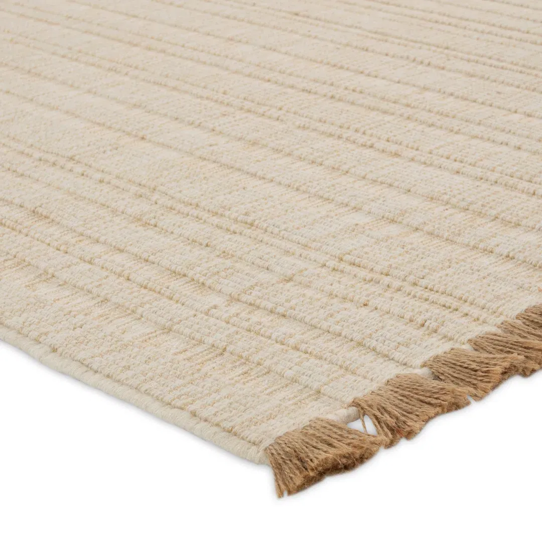 Bandera Handmade Solid Cream/Beige Area Rug (8'X10') large image 