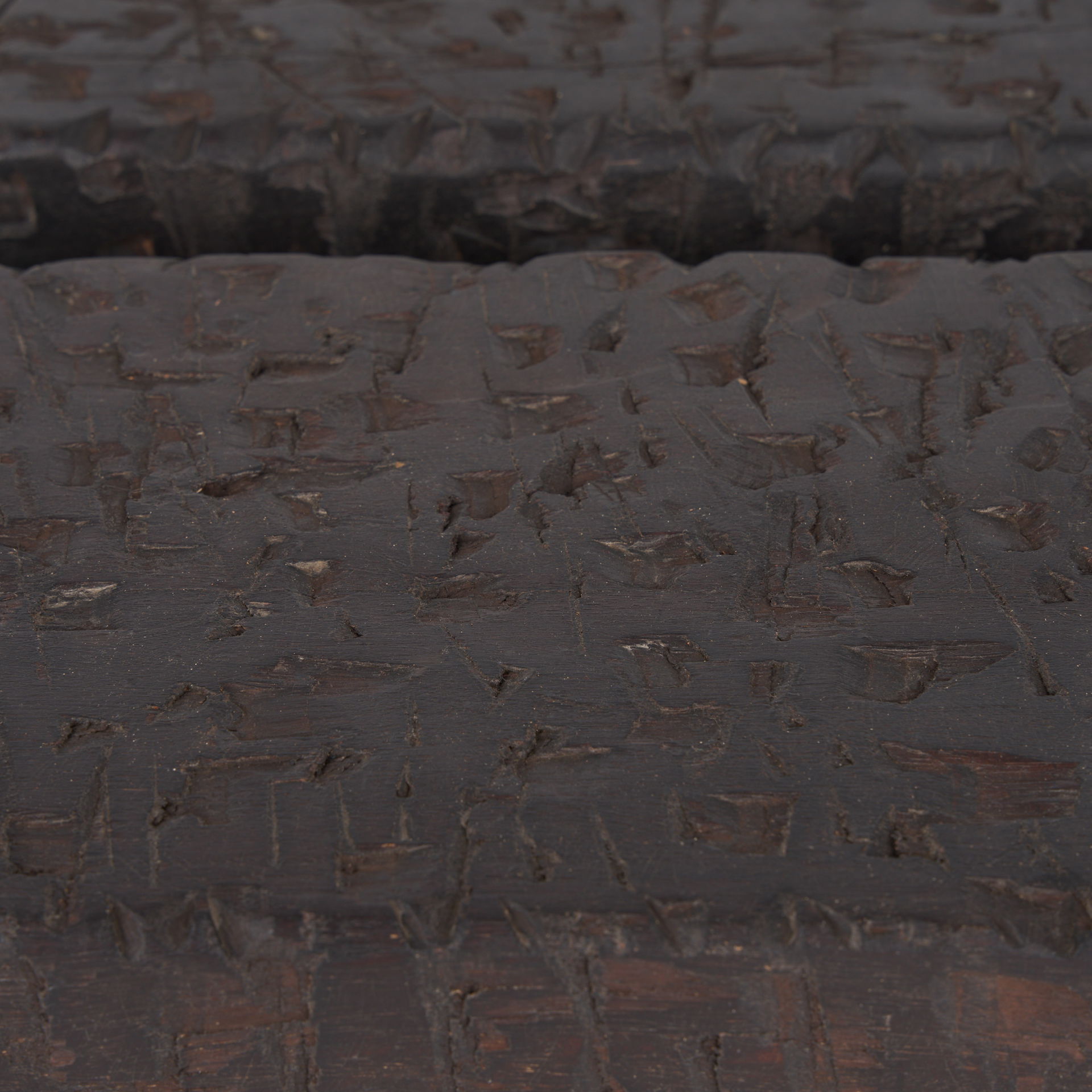 Shira Reclaimed Dark Brown Wooden Riser (Set of 2), Decorative Tray by Mercana, 18" length x 7.75" width x 2.5" height View 9