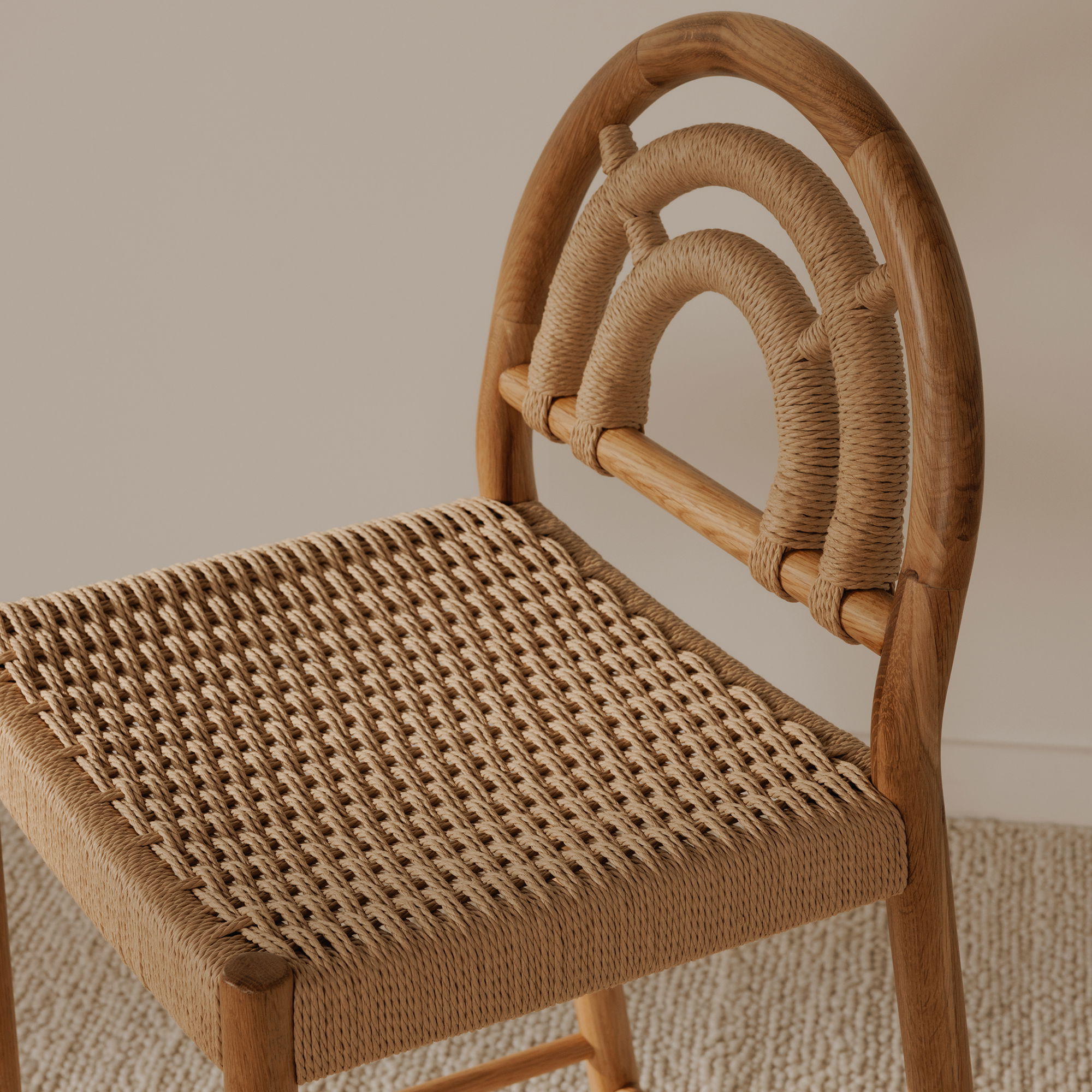 Avery Counter Stool Natural, Counter & Bar Stool by Moe's Home, 18.5" width x 39.75" height x 20.5" depth View 9