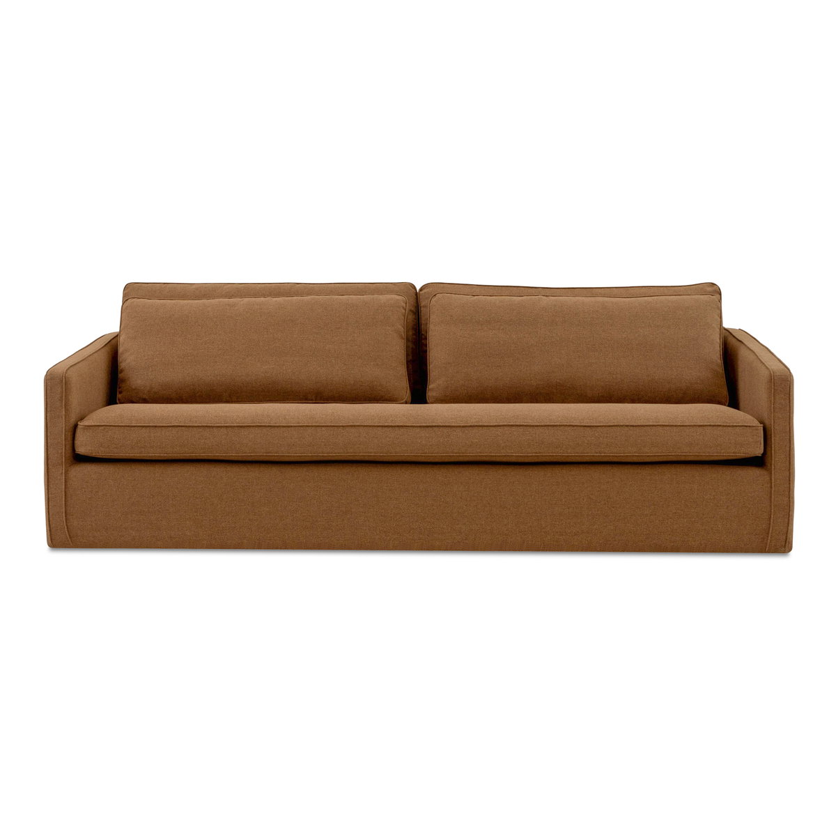 Phoebe Sofa Rust, Sofas & Sectional by Moe's Home, 91.3" width x 28.9" height x 39.4" depth View 1