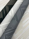 Polished Chevron Charcoal & Silver Wallpaper thumbnail 8