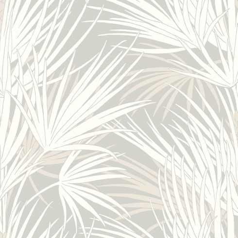 Palmetto Grey Wallpaper
