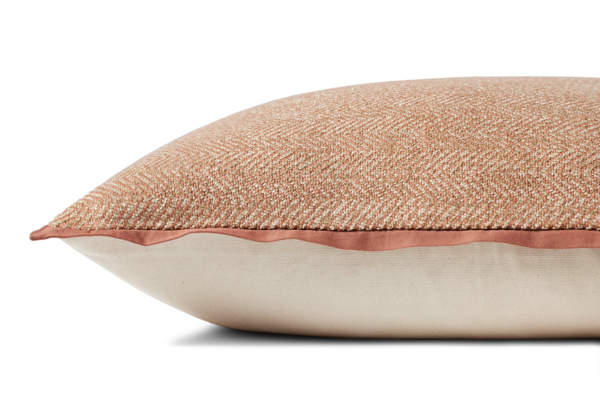 Jean Stoffer x Loloi Rose Pillow, Decorative Pillow, 22" length x 22" width View 2
