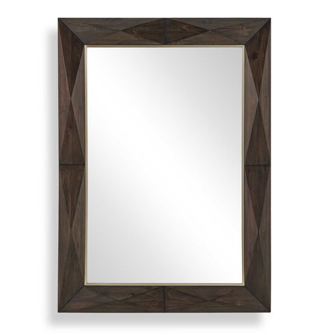 Diamond In The Rough Wood Mirror