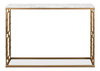 Brass Gate Console Table, by Sarreid, 1' length x 4' width x 2'9" height thumbnail 2