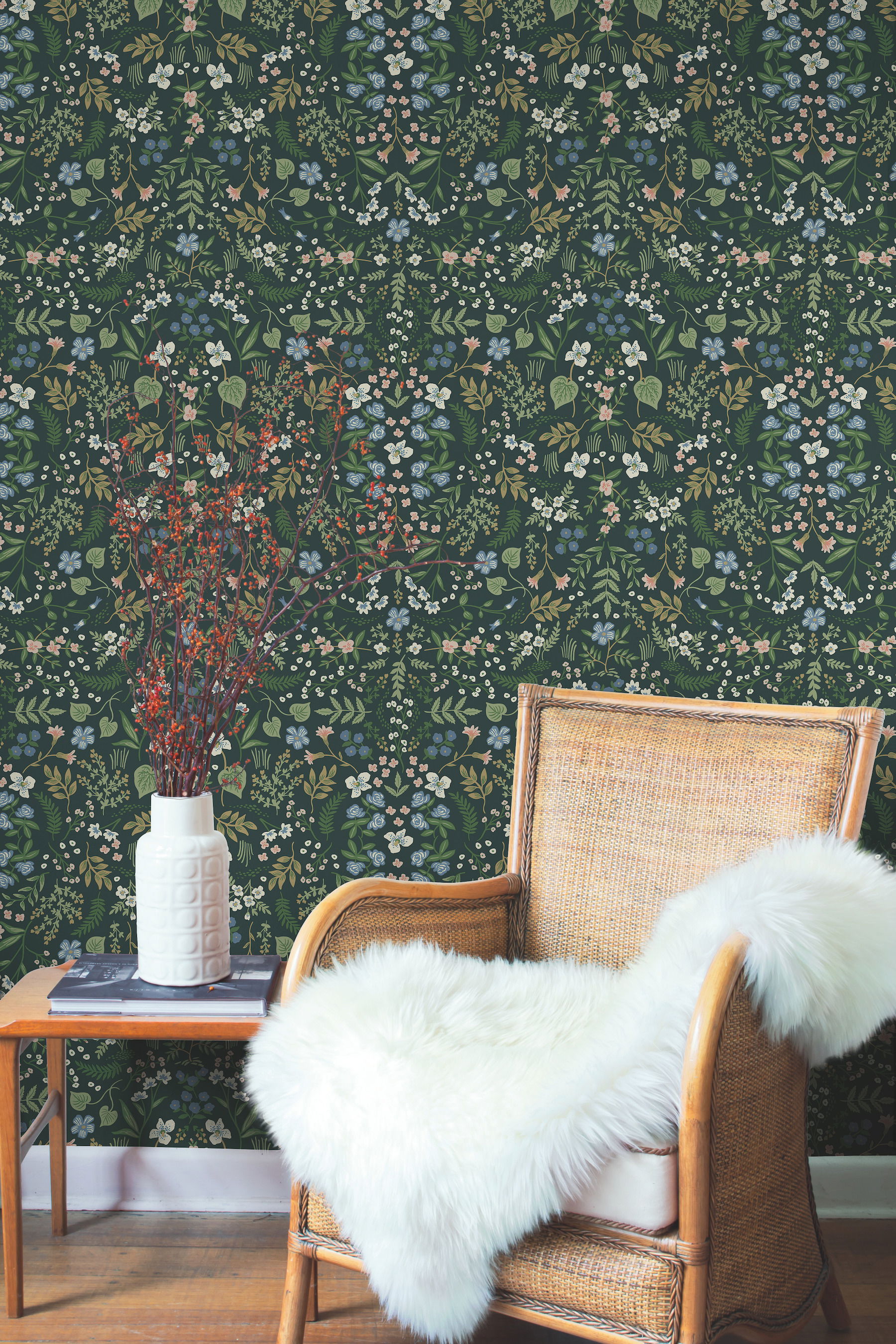 Wildwood Hunter Green Wallpaper, by York Wall, 27' length x 2'3" width x 0.02" depth View 3