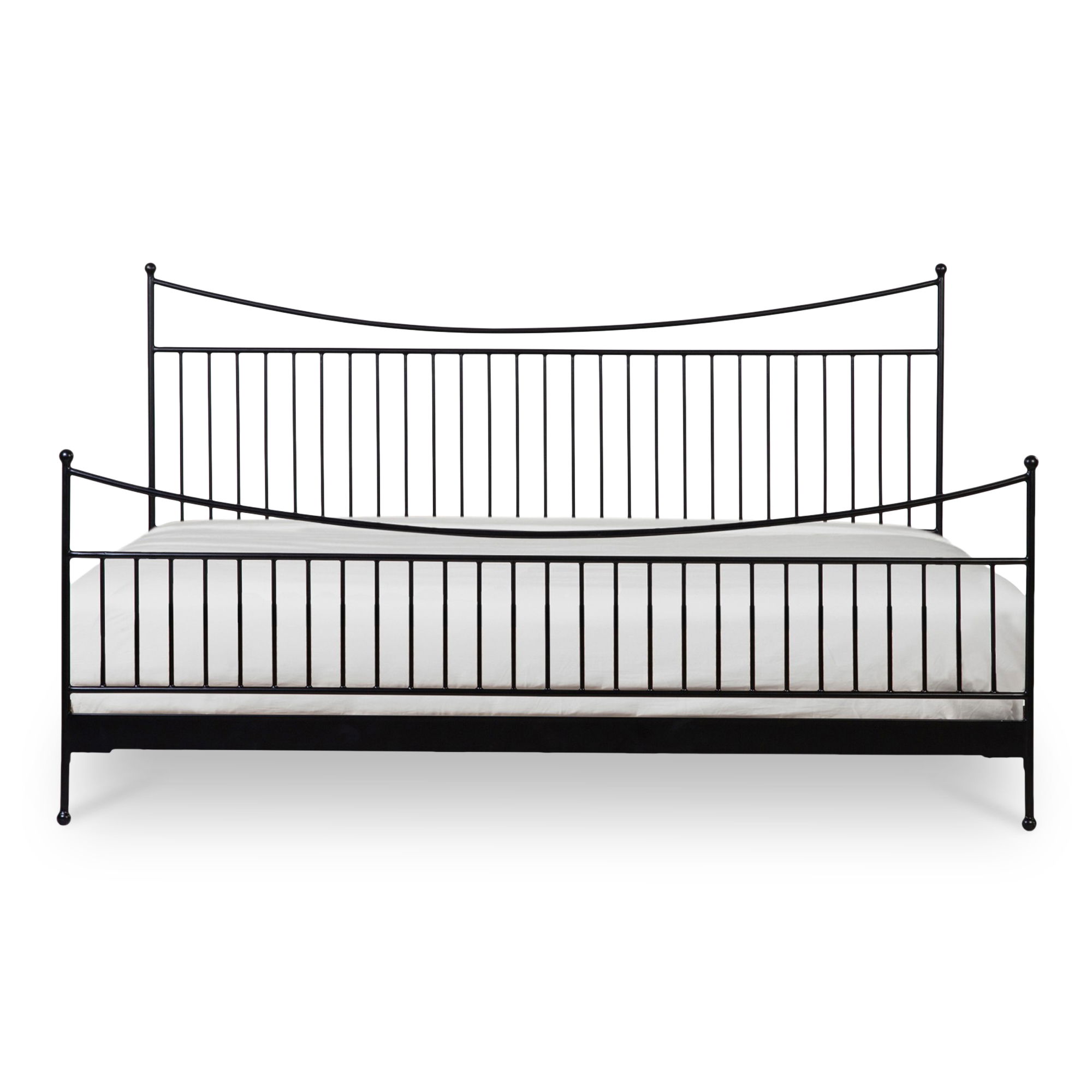 Monet Queen Bed Black, by Moe's Home, 63.5" width x 42" height x 83.35" depth View 1