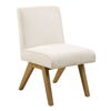 Blakely White Armless Dining Chair, Furniture by Uttermost, 20" width x 34.5" height x 27" depth thumbnail 4
