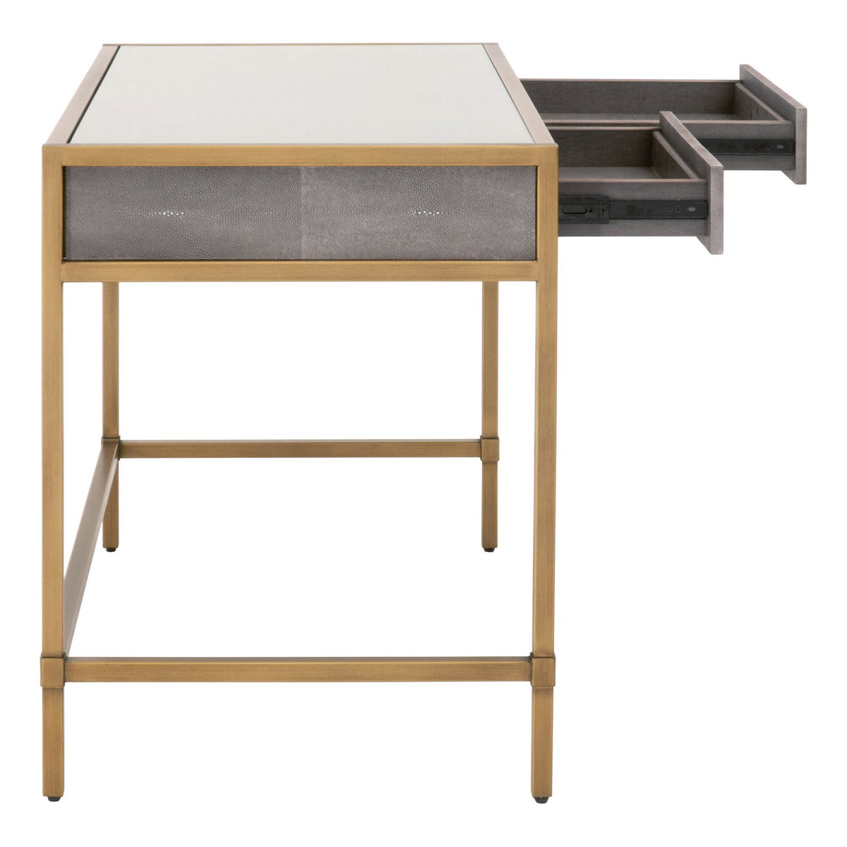 Strand Shagreen Desk, by Essentials for Living, 49" width x 31.5" height x 24" depth View 6