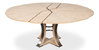 Tower Jupe Dining Table Med Bleached Oak, by Sarreid, 4'7" length x 4'7" width x 2'6" height thumbnail 10