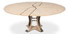 Tower Jupe Dining Table,Med,Bleached Oak, by Sarreid, 55" length x 55" width x 30" height thumbnail 10