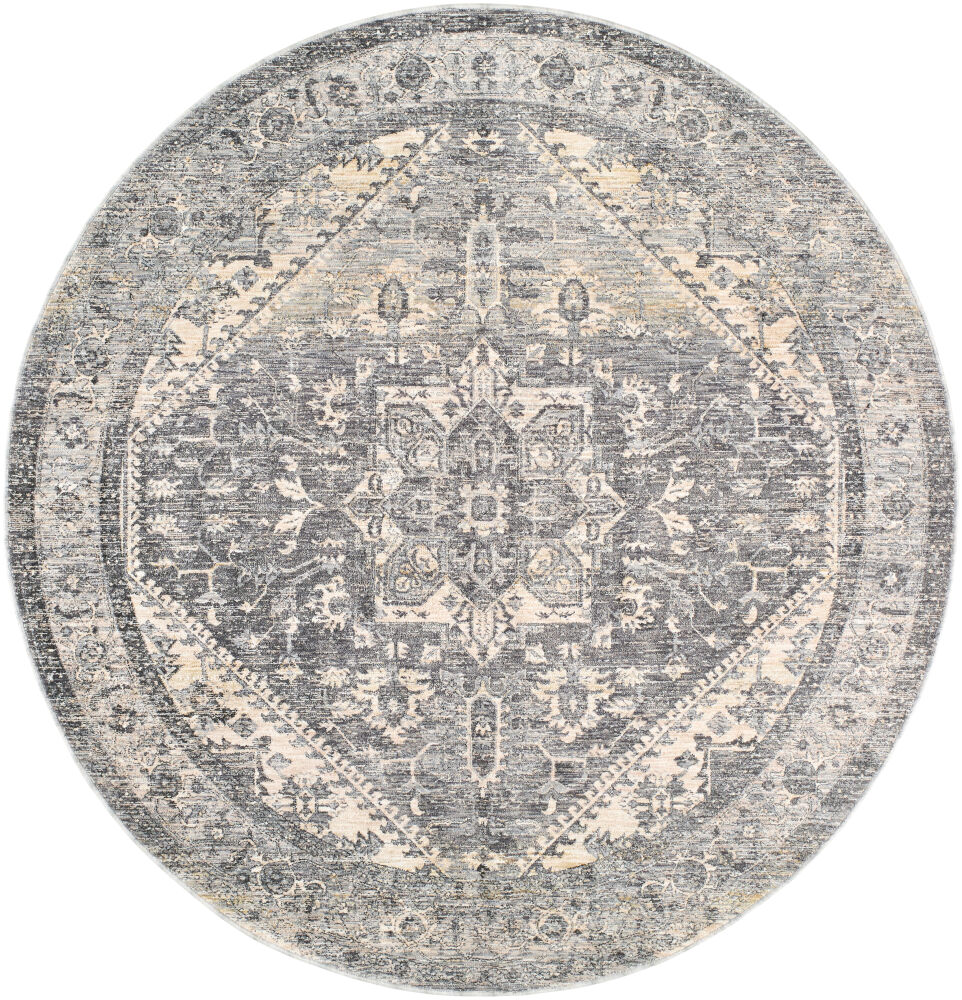 Chicago Machine Woven Rug, by Surya, 6'6.74" length x 6'6.74" width