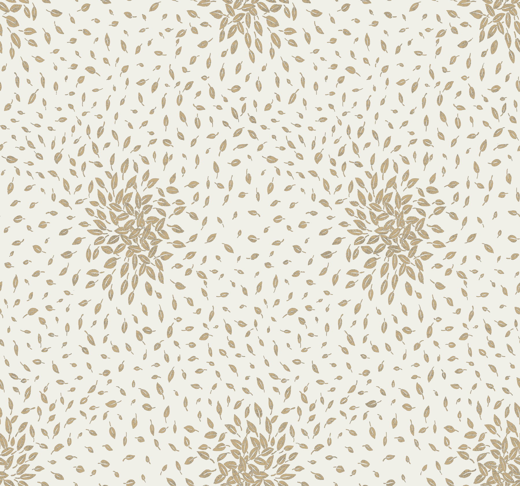 Petite Leaves Cream & Gold Wallpaper large image 
