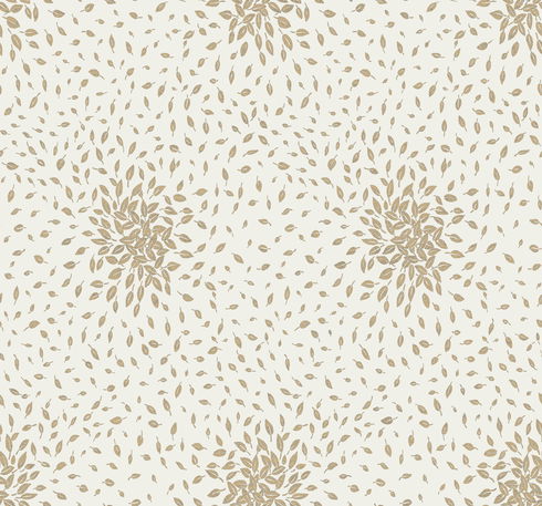 Petite Leaves Cream & Gold Wallpaper