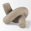 Otto Sandstone Resin Small Knot Sculpture Decorative Object, by Mercana, 7.99" length x 7.01" width x 5" height thumbnail 5