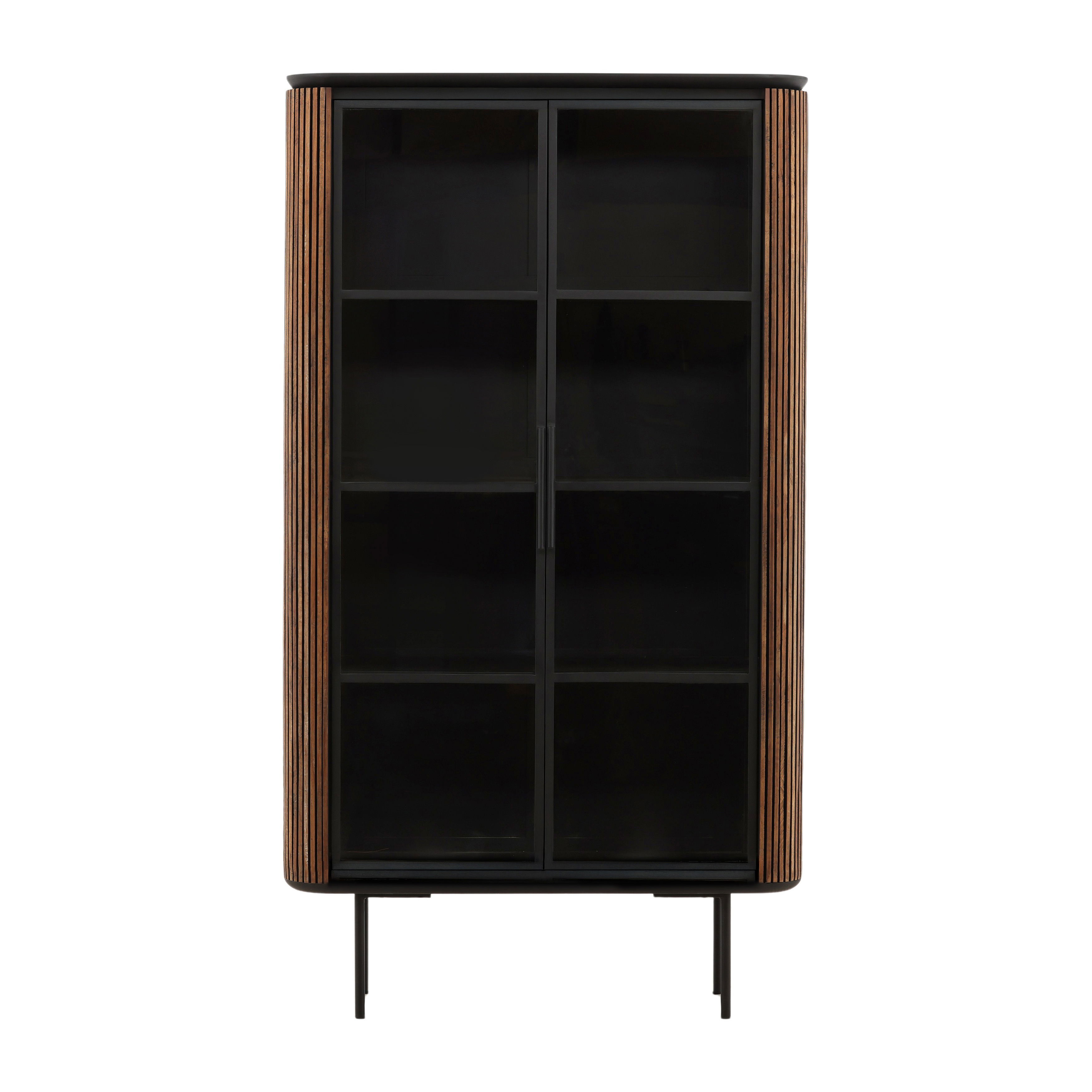 Dabney Glass Cabinet Natural large image 