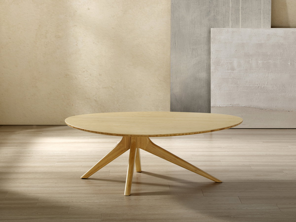 Rosemary Coffee Table, Wheat, by Greenington, 34" length x 46.5" width x 16" height View 3